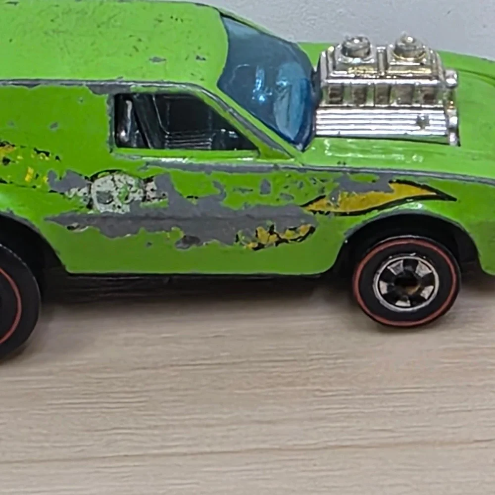 Hot Wheels Poison Pinto 1976 Redline Flying Colors Lime Green Hong Kong Vintage